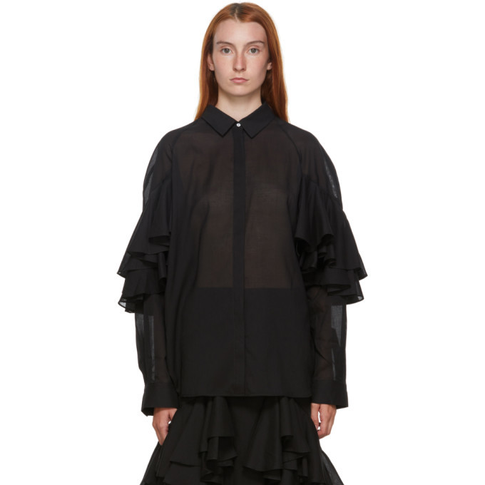 Toteme Black Locarno Shirt Toteme Toteme Black Locarno Shirt Toteme
