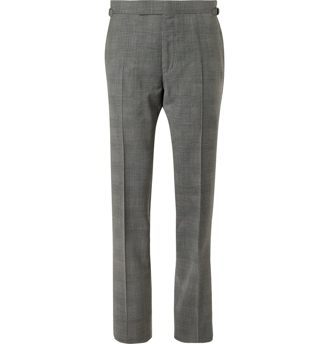 TOM FORD - O'Connor Prince of Wales Checked Wool-Blend Suit Trousers - Gray  TOM FORD