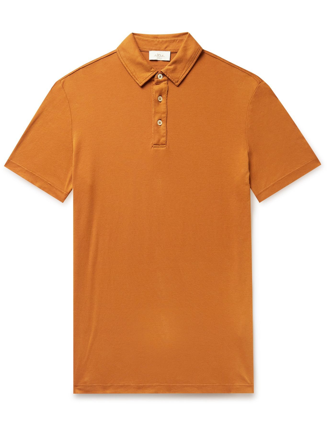 Altea - Smith Cotton-Jersey Polo Shirt - Orange Altea