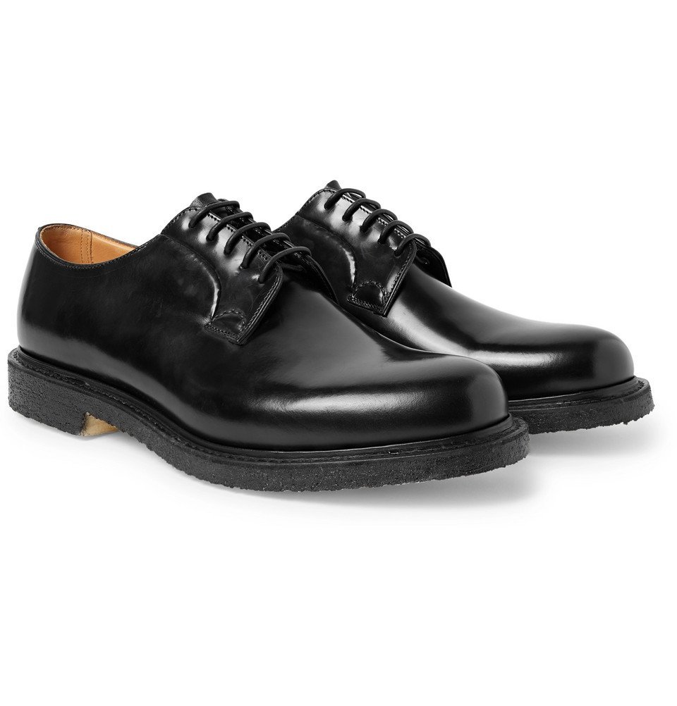 Church's - Shannon Whole-Cut Polished-Leather Derby Shoes - Men - Black  Church's
