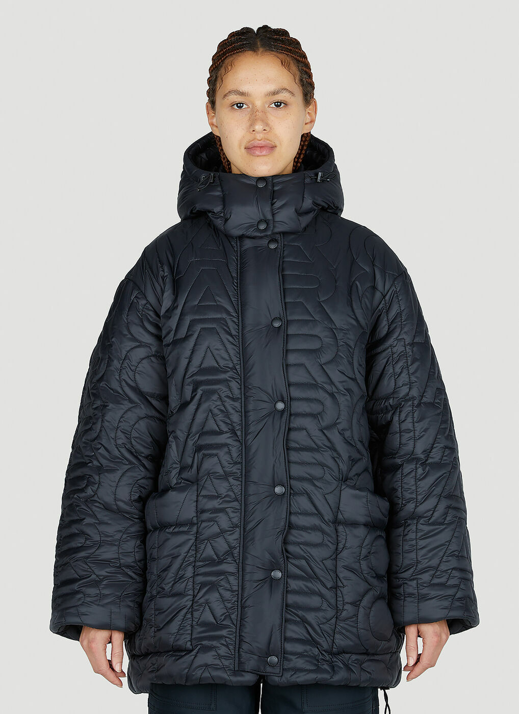 Marc Jacobs - Monogram Quilted Puffer Coat in Black Marc Jacobs