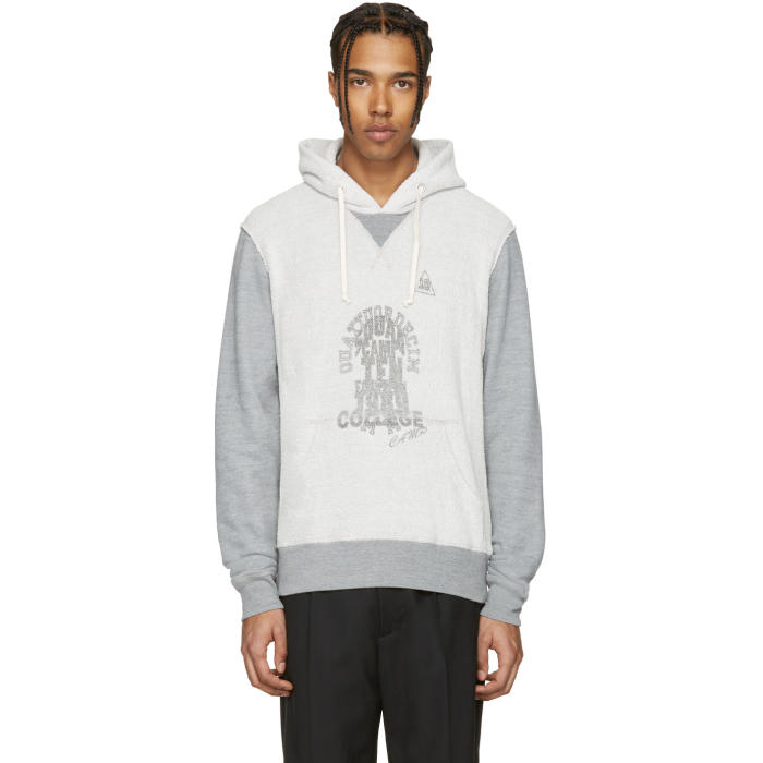 Maison Margiela Grey Ringer Hoodie Maison Margiela