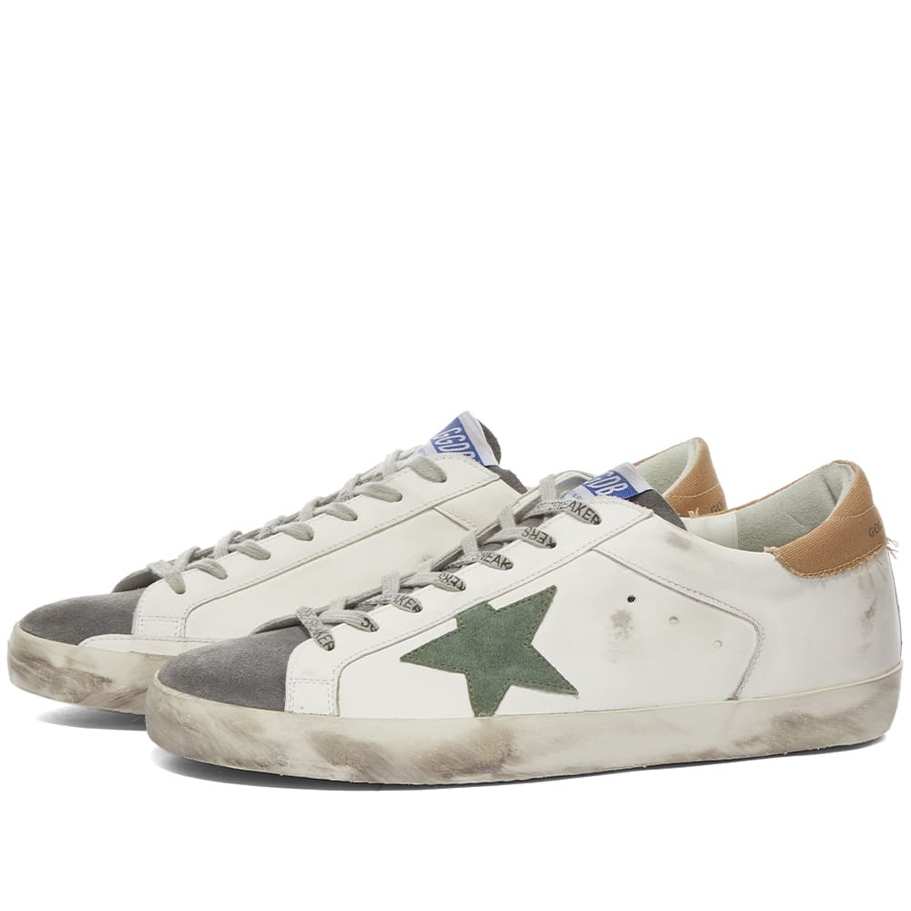 Golden Goose Super-Star Leather Contrast Toe Sneaker Golden Goose ...