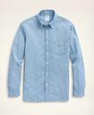 Brooks Brothers Men's Milano Slim-Fit Chambray Sport Shirt | Light Blue