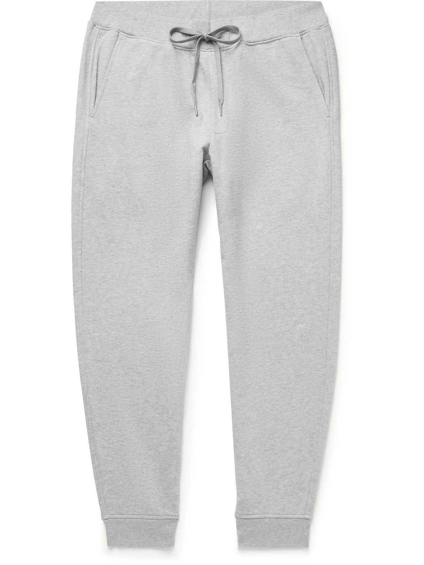 Handvaerk - Tapered Pima Cotton-Jersey Sweatpants - Gray Handvaerk