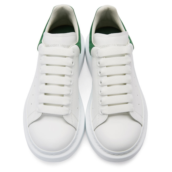 white and green alexander mcqueen's
