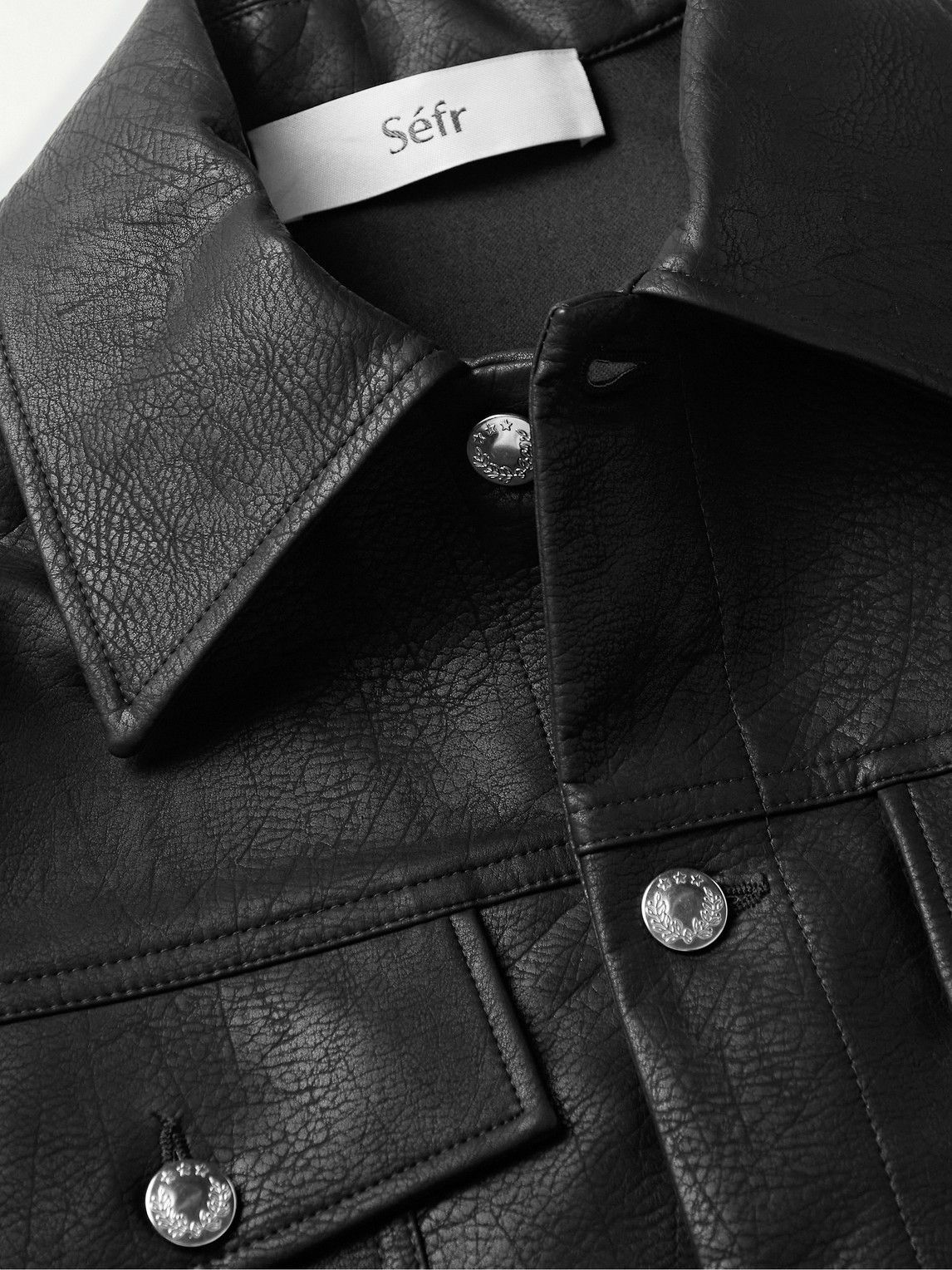 Séfr - Dante Faux Leather Jacket - Black Séfr