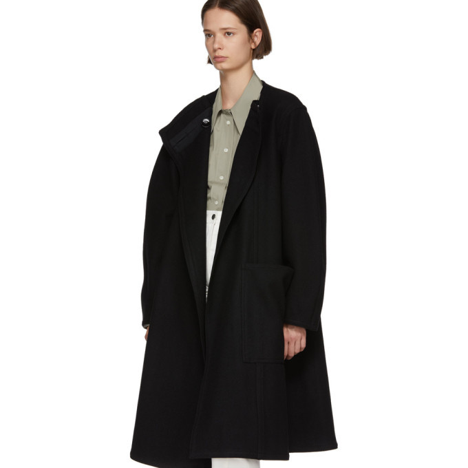 lemaire wrapover coat