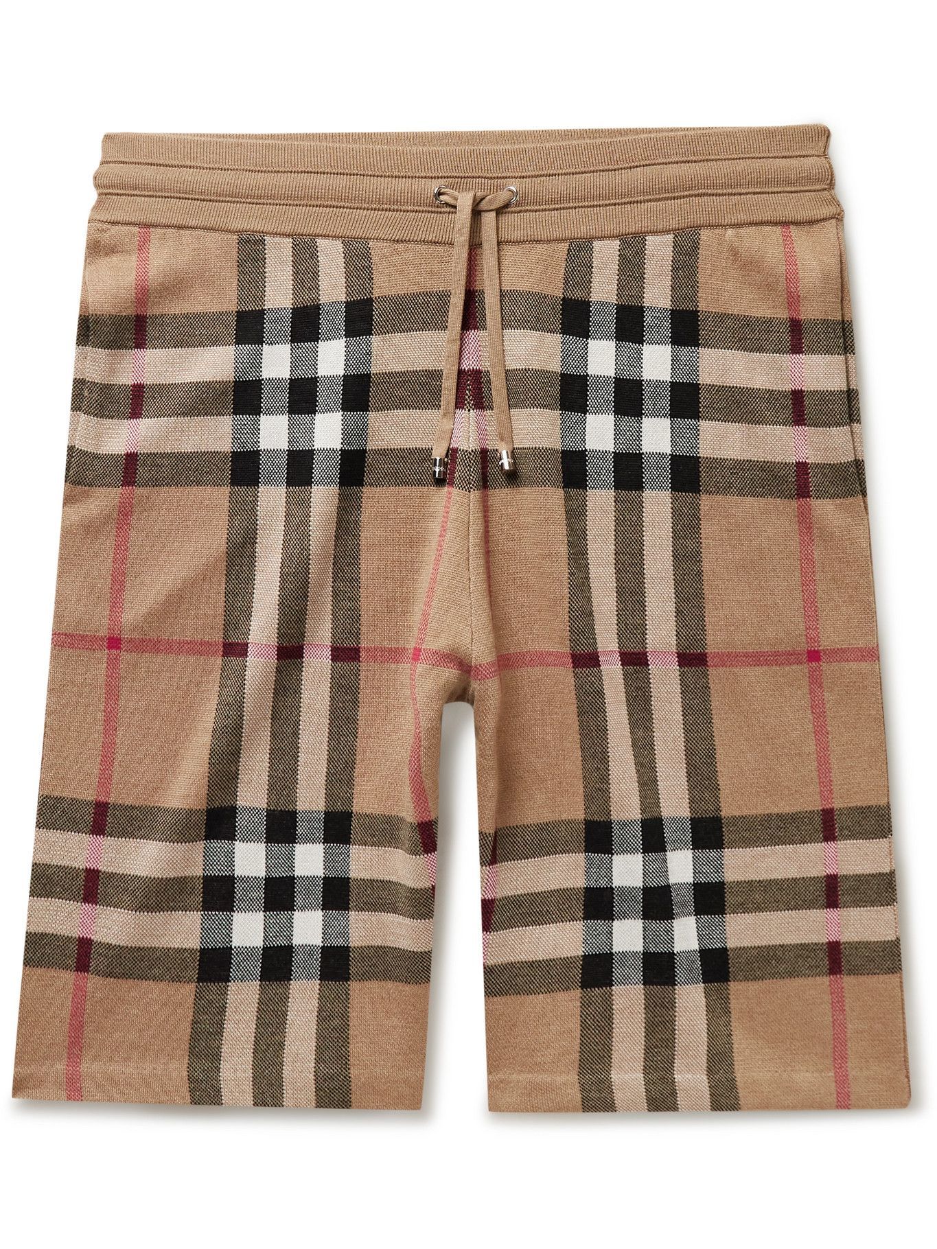 silk burberry shorts