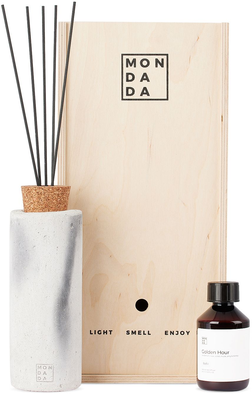 MON DADA Gray Indoor Urban Golden Hour Diffuser Set