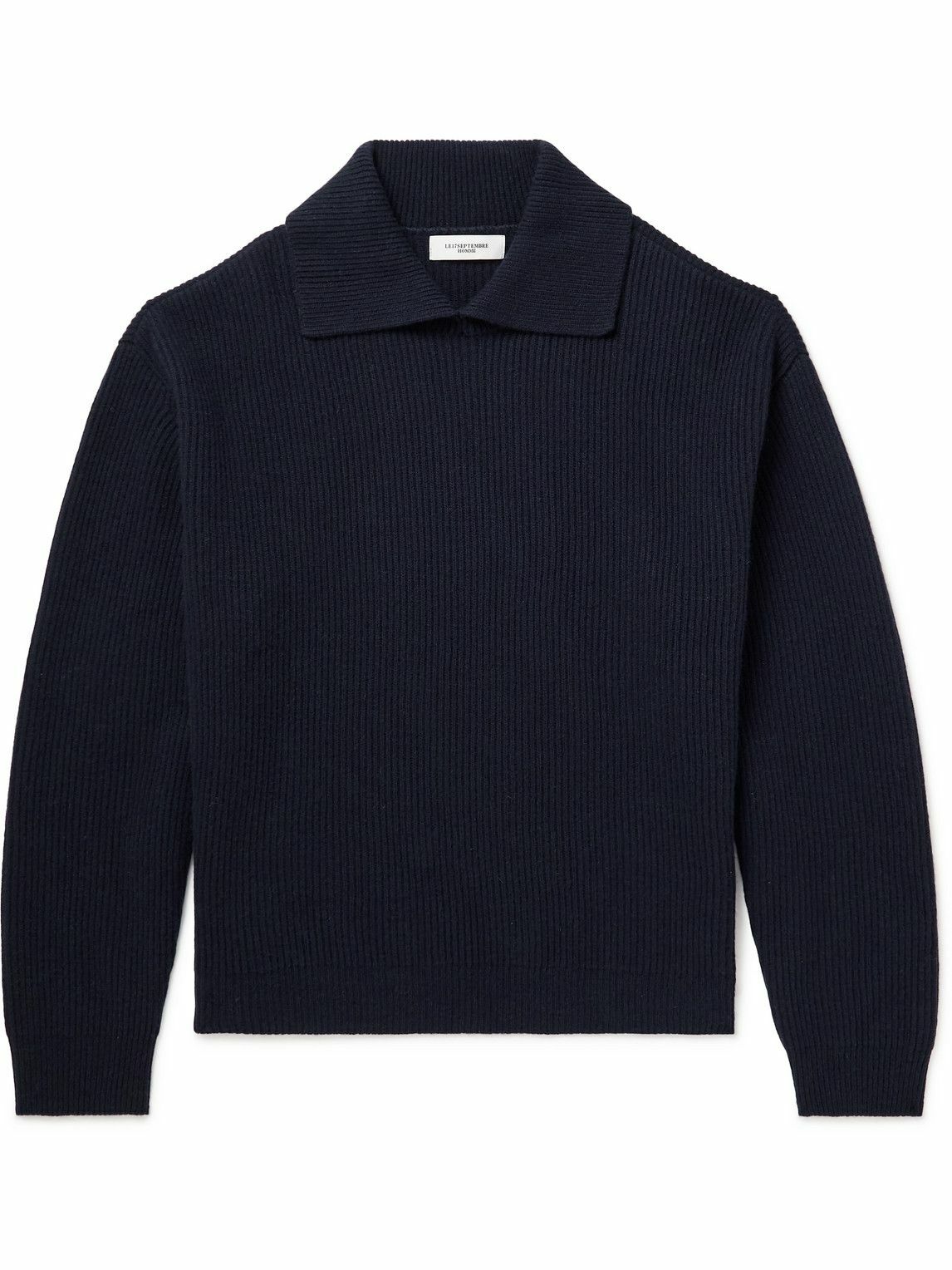 Photo: LE 17 SEPTEMBRE - Ribbed Wool and Cashmere-Blend Sweater - Blue
