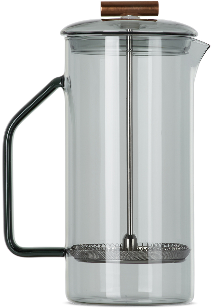 YIELD Grey Glass French Press, 850 mL YIELD