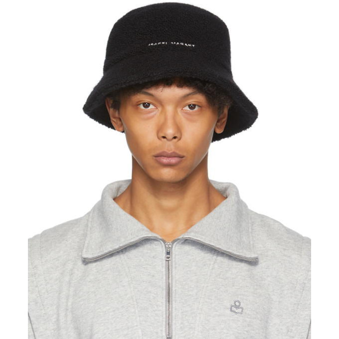 Isabel Marant Black Alpaca Denji Bucket 