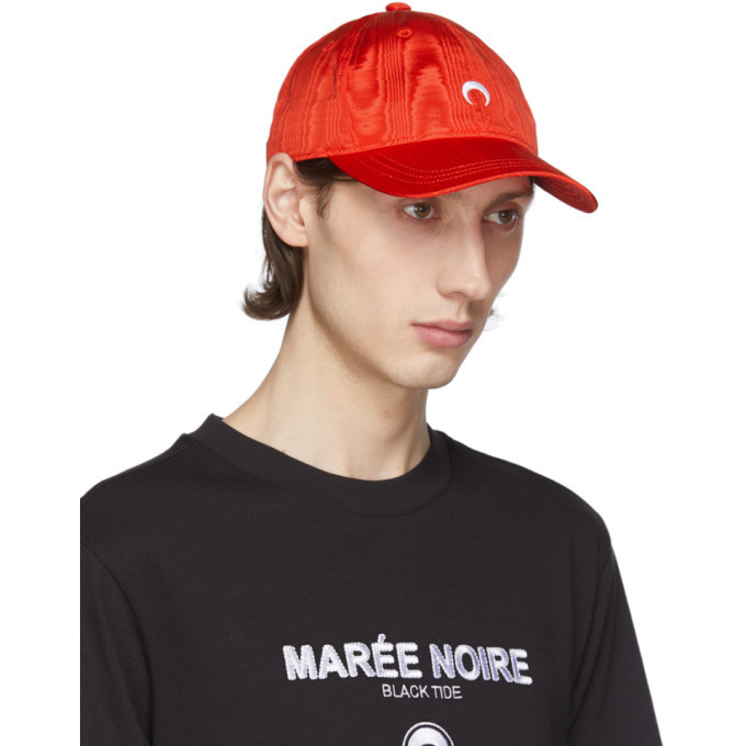 Marine Serre Red Moire Logo Cap Marine 