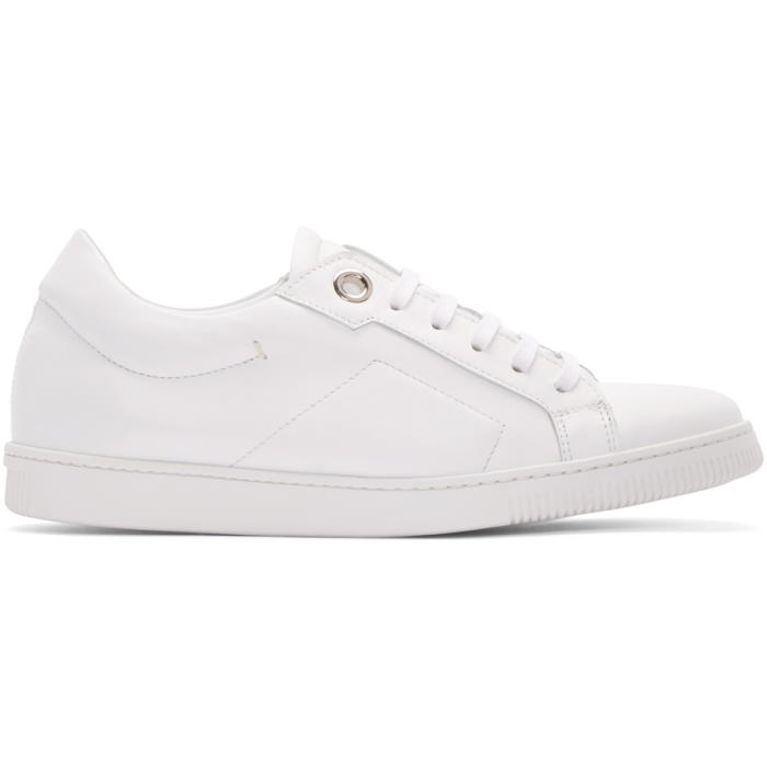 calvin klein white leather shoes