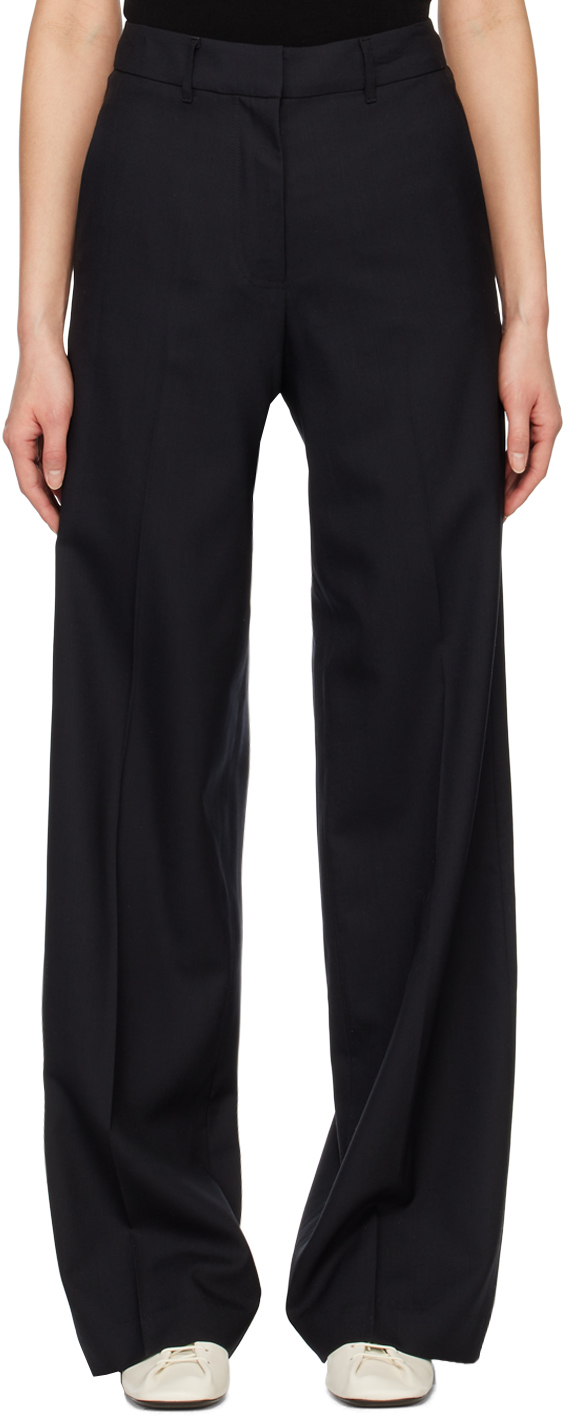 Arch The Navy Simple Line Trousers Arch The