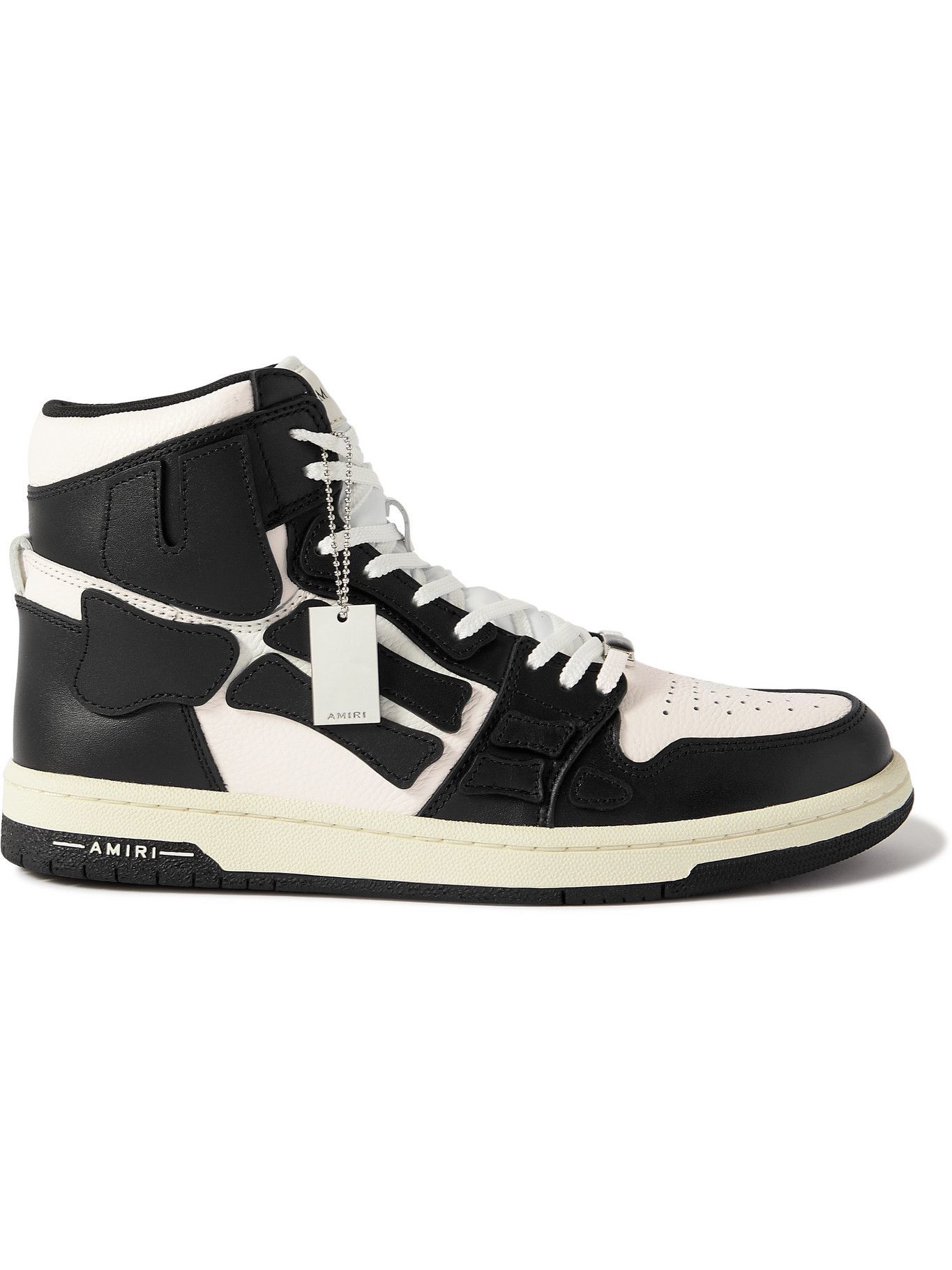 AMIRI - Skel-Top Colour-Block Leather High-Top Sneakers - Black Amiri