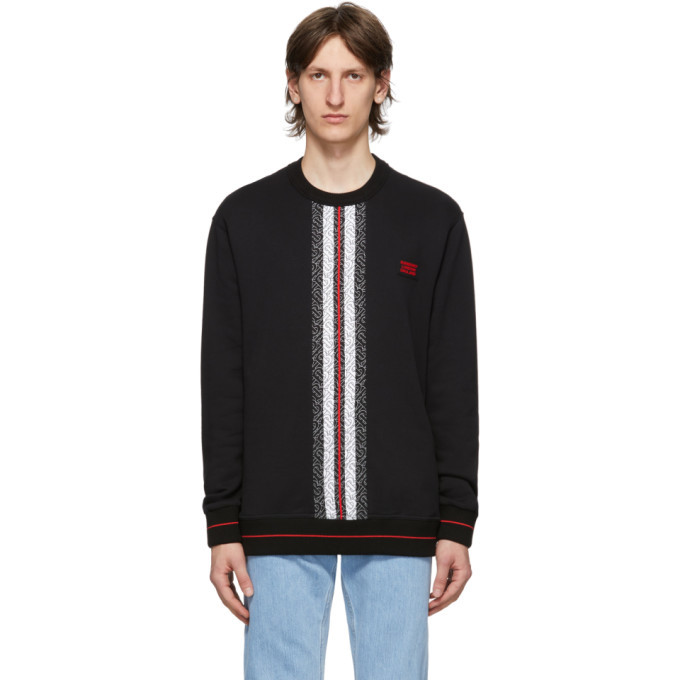 Burberry Black Monogram Stripe Trevon Sweatshirt Burberry