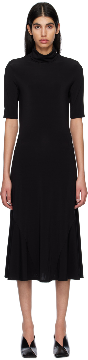 Max Mara Leisure Black Turtleneck Midi Dress Max Mara Leisure