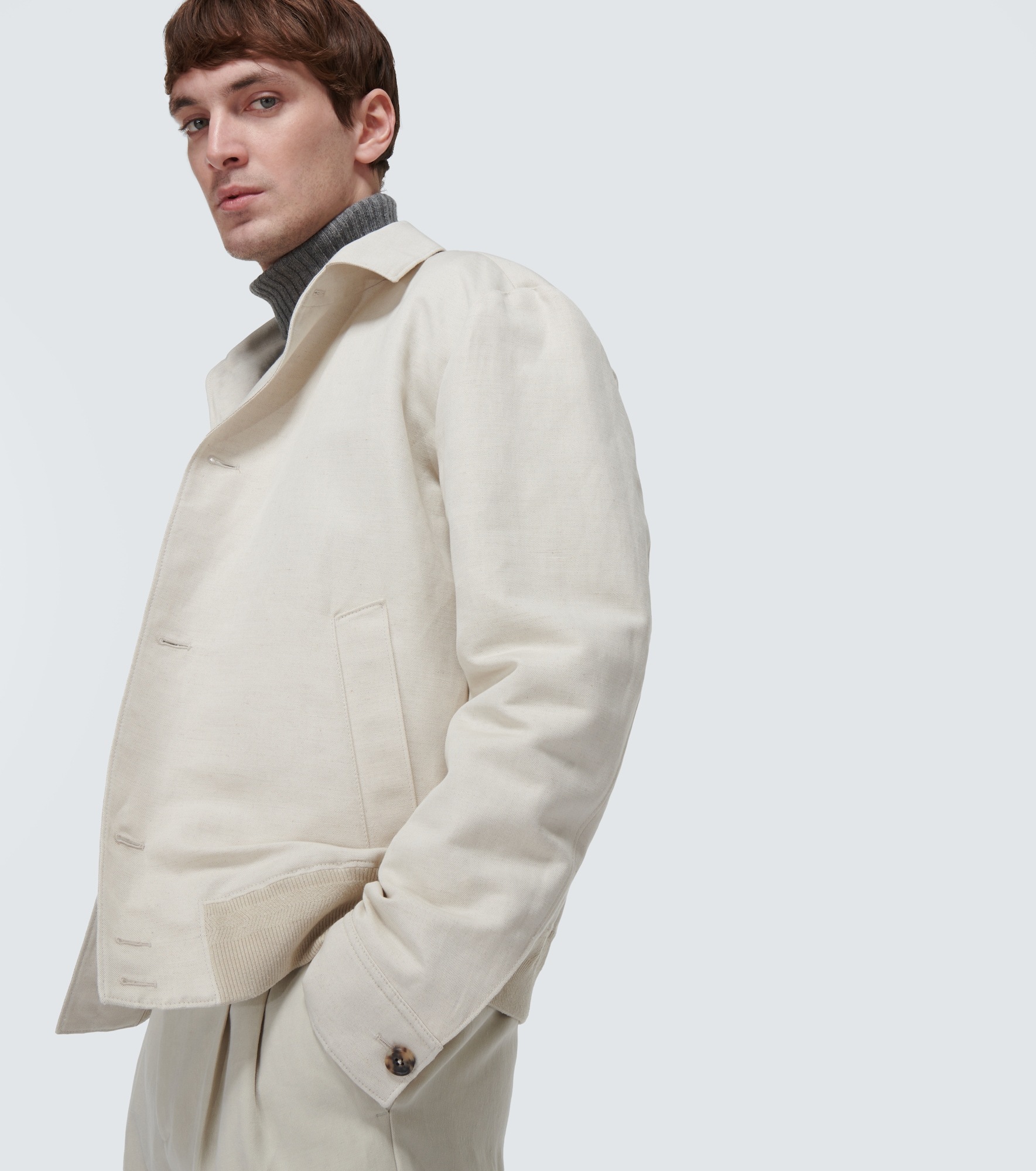 Loro Piana - Cotton and linen blouson jacket Loro Piana