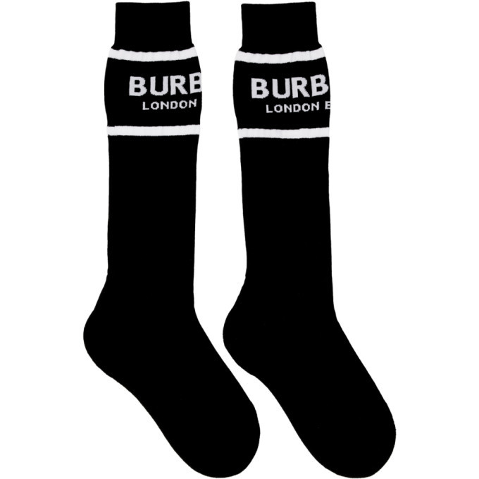 Burberry Black Logo Socks Burberry