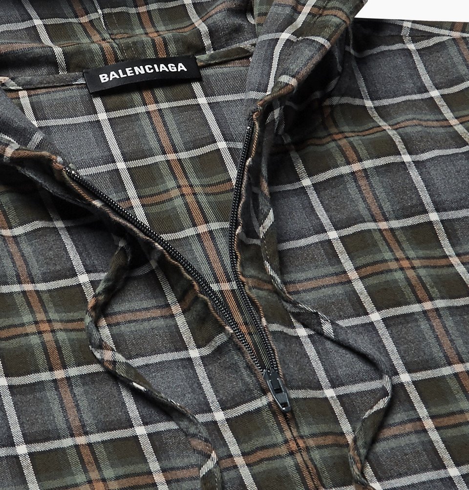 balenciaga hoodie flannels