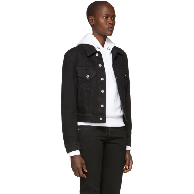 Helmut Lang Black Denim Masc Trucker 