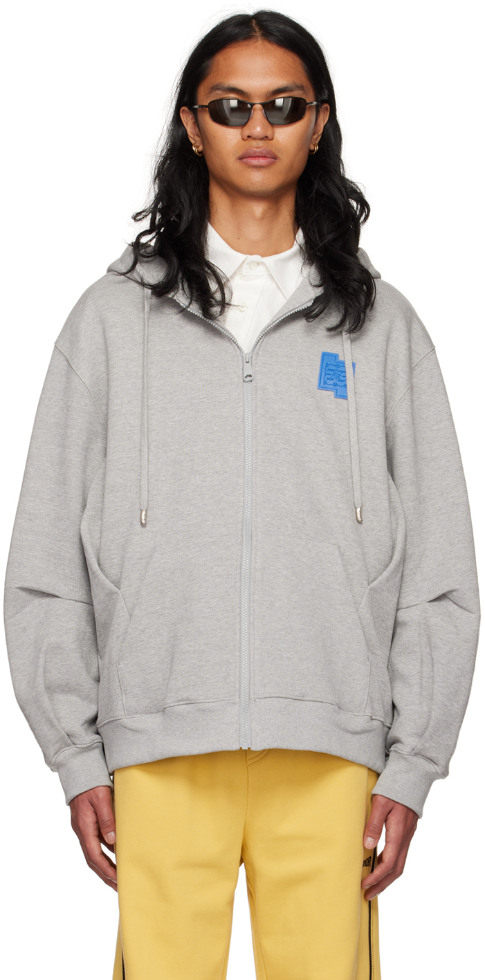 ADER error Beige Stone Logo Hoodie ADER error