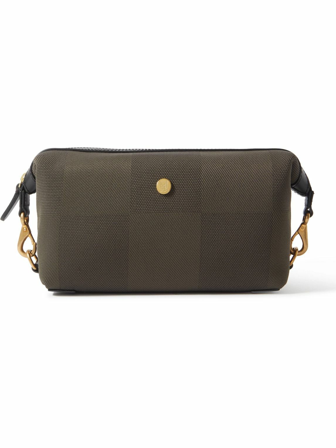 Mismo LeatherTrimmed Canvas Wash Bag Mismo