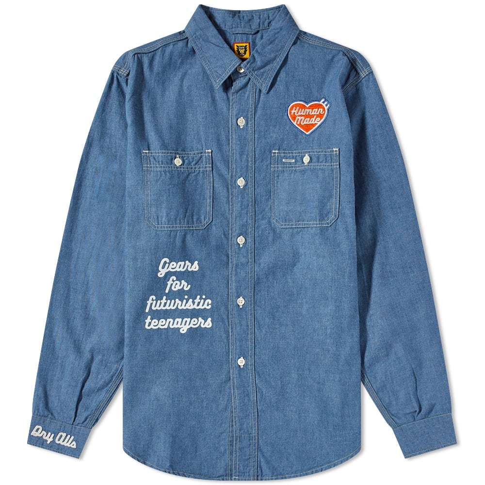 Human Made Chambray Embroidered Shirt Human Made