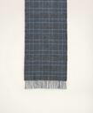 Brooks Brothers Men's Lambswool Fringed Scarf | Grey/Blue