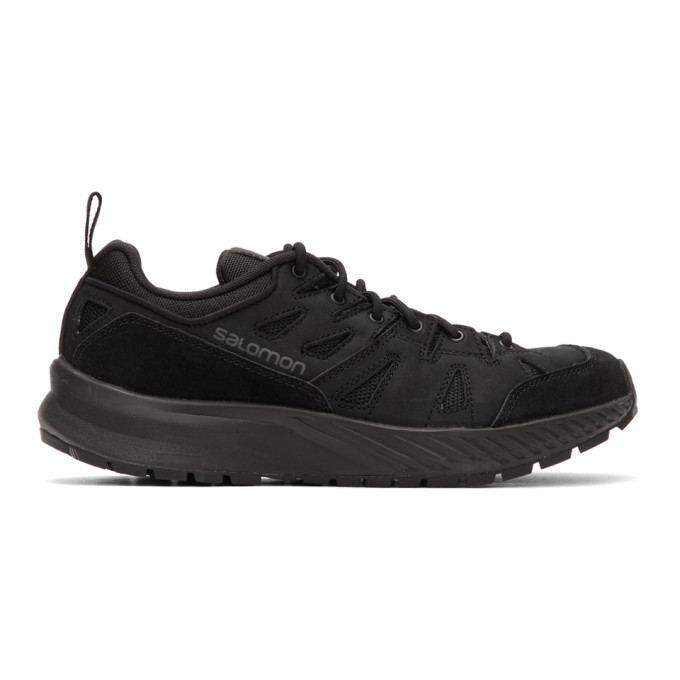 salomon black odyssey advanced sneakers