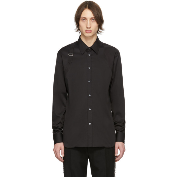 alexander mcqueen buckle shirt