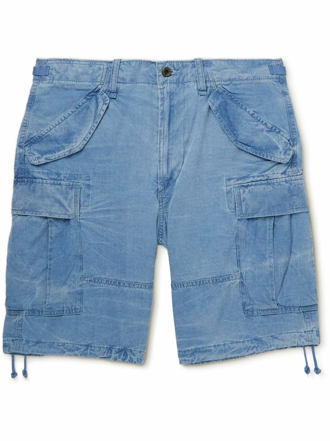 Polo Ralph Lauren - Straight-Leg Cotton-Ripstop Cargo Trousers - Blue