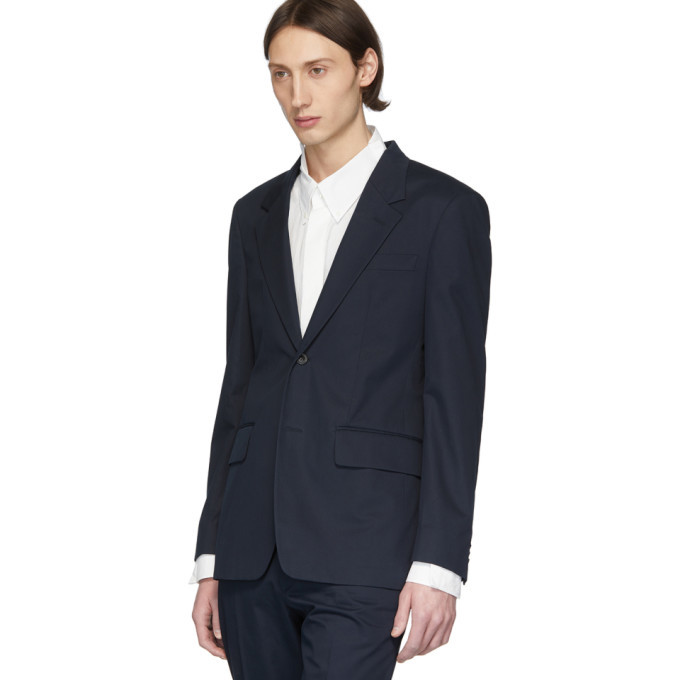 Maison Margiela Navy Fine Cotton Suit Maison Margiela