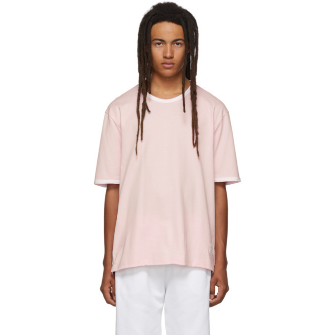 Thom Browne Pink Ringer T-Shirt Thom Browne