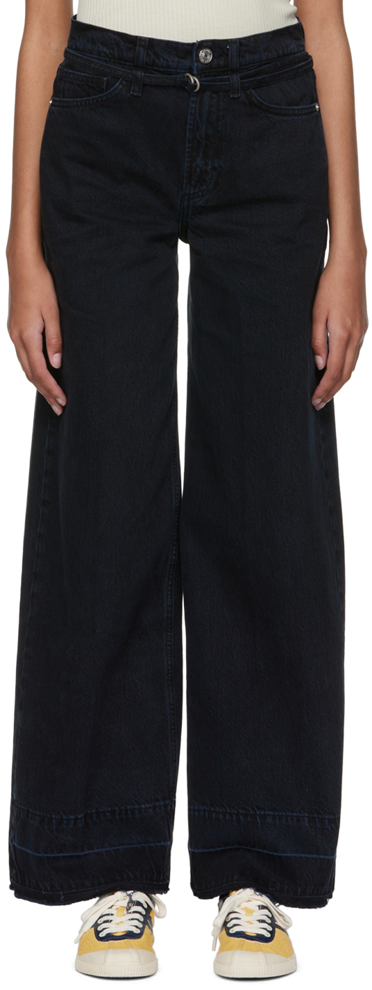 FRAME Black Baggy Jeans Frame Denim