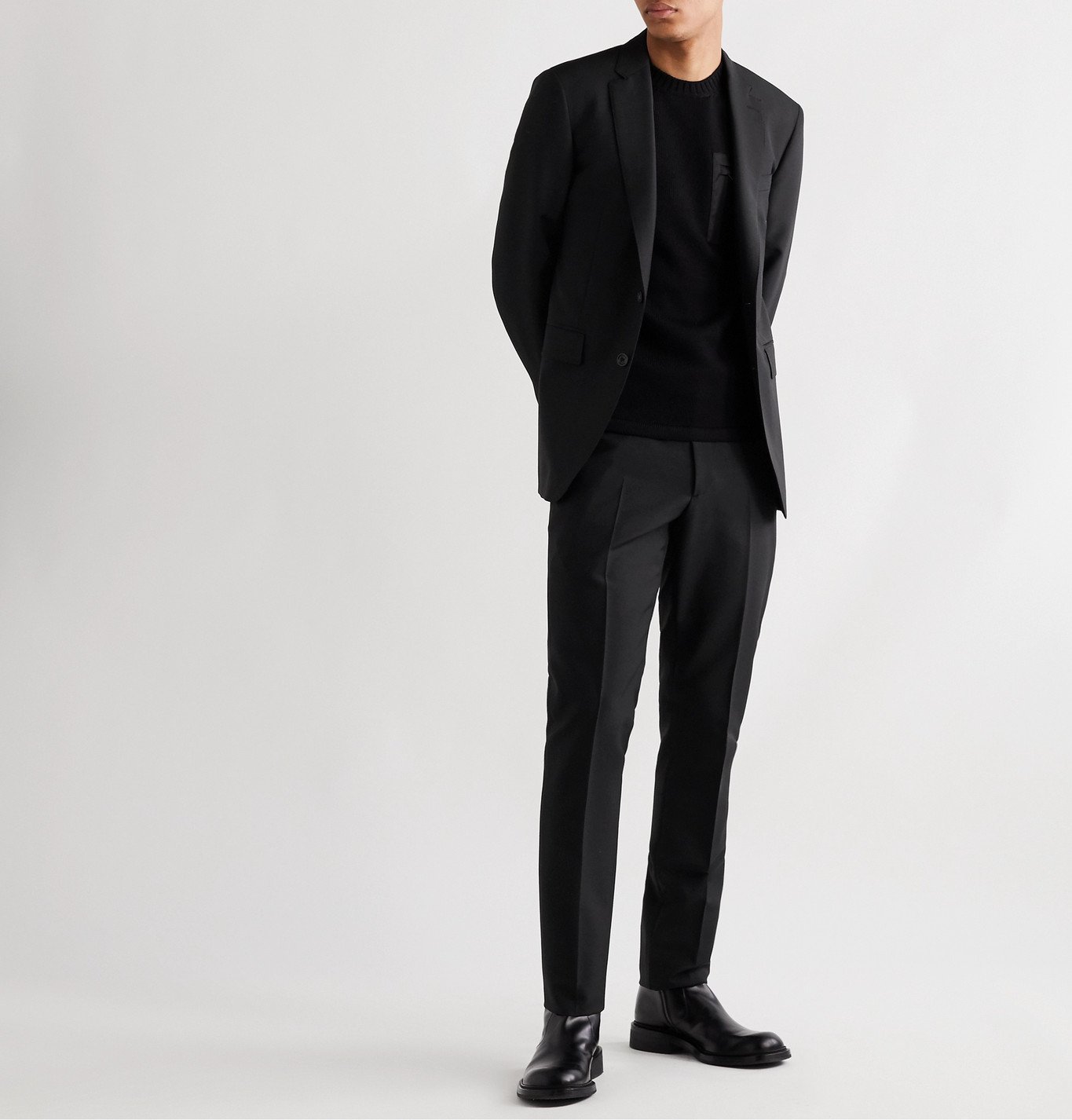 Burberry - Slim-Fit Wool and Mohair-Blend Suit - Black Burberry