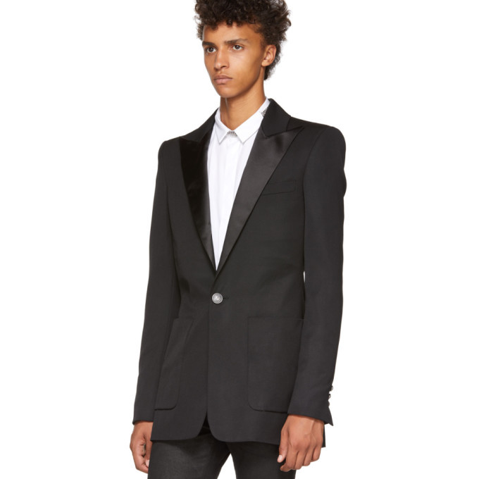 Balmain Black Wool Pagode Blazer Balmain