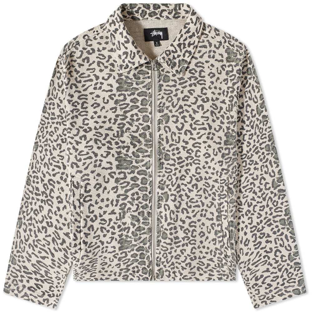 Stussy Leopard Mesh Zip Jacket Stussy