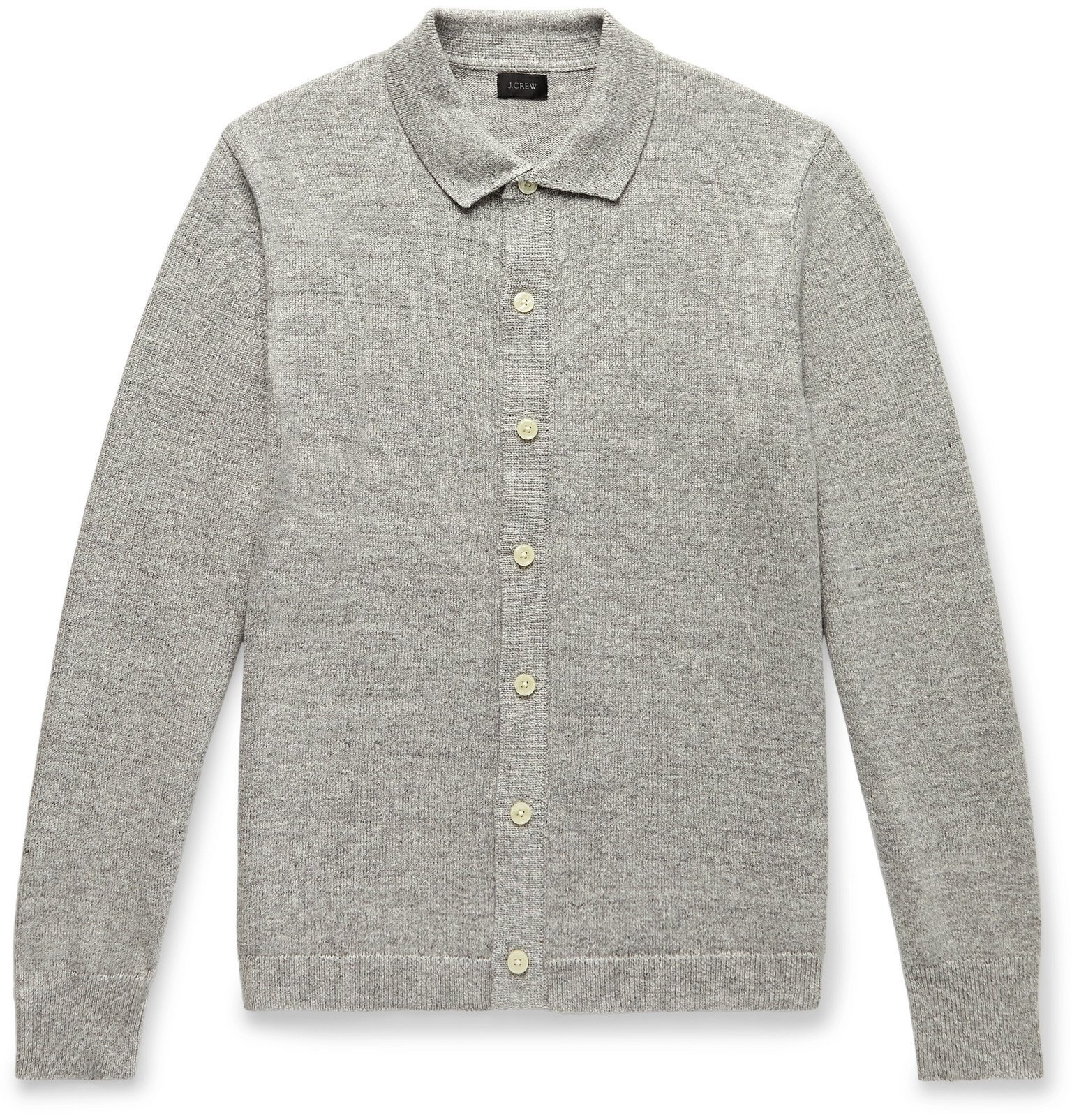 j crew grey cardigan