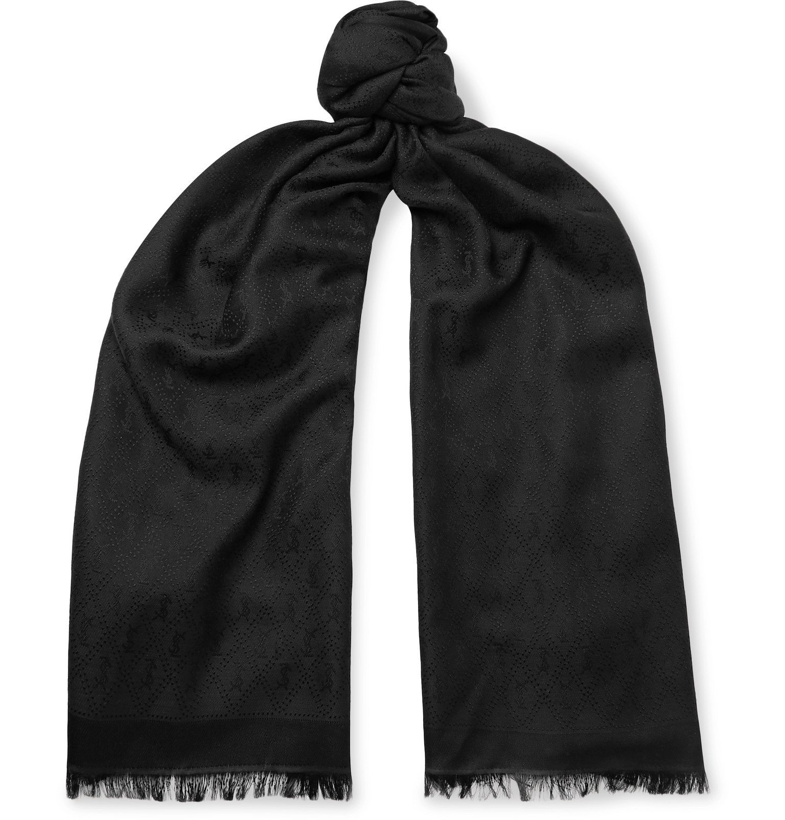 ysl black scarf