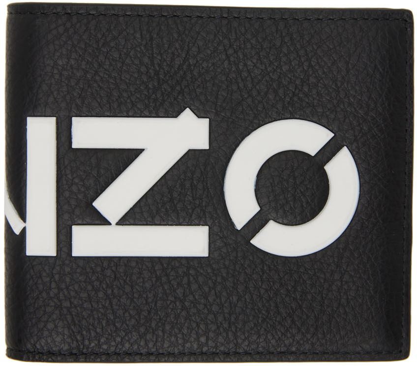 Kenzo Black Logo Foldable Wallet Kenzo