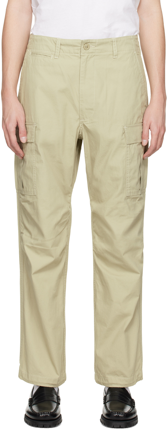 thisisneverthat Khaki Pleated Cargo Pants thisisneverthat