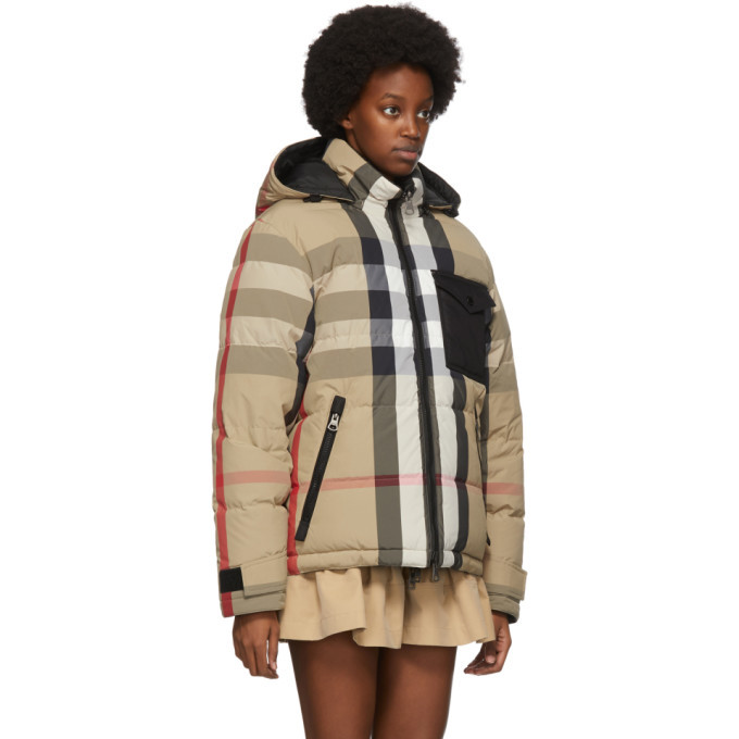 Burberry Reversible Beige Down Rutland Jacket Burberry