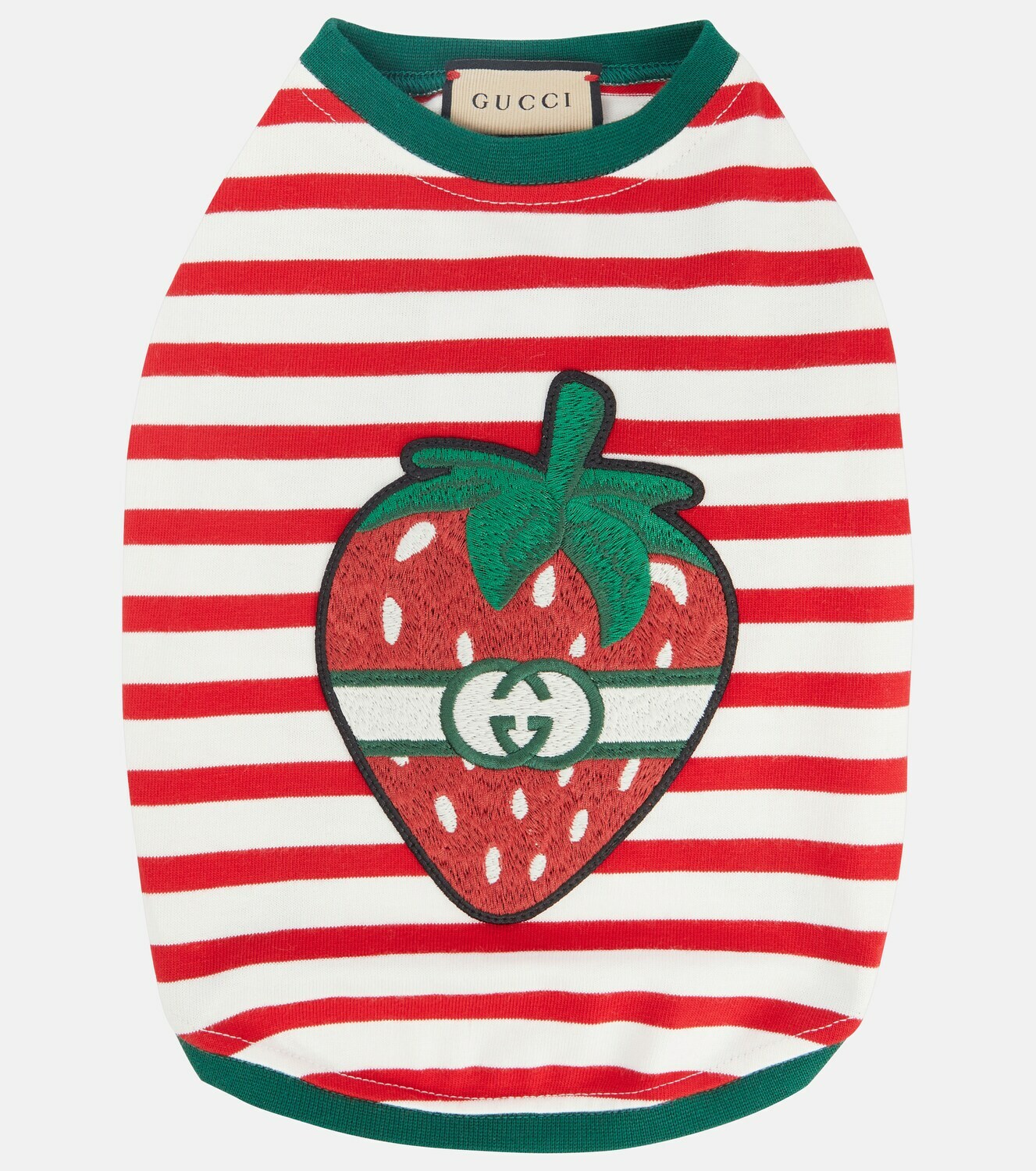 Gucci Strawberry striped dog sweater Gucci