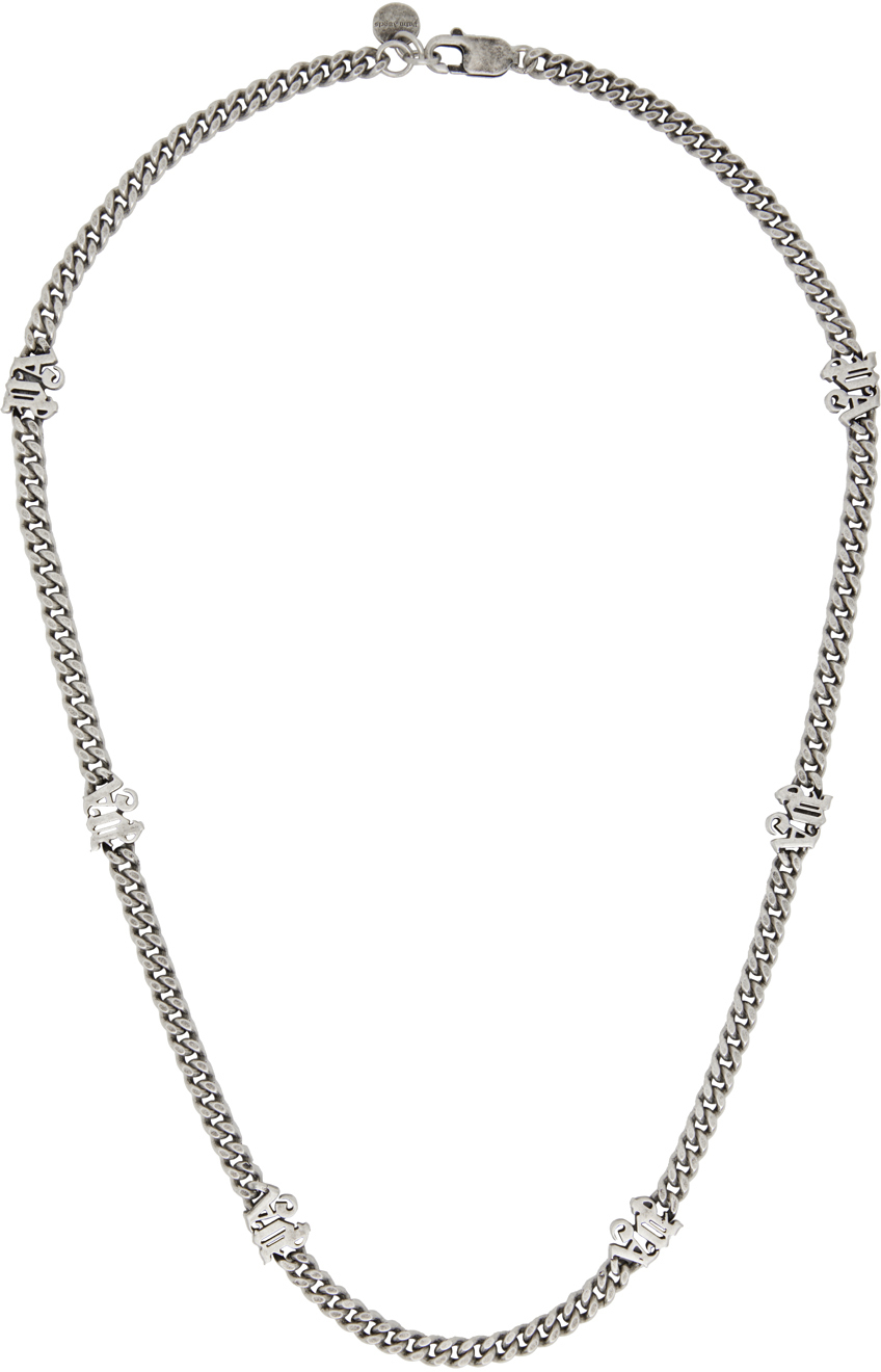 Palm Angels Silver Chain Necklace Palm Angels