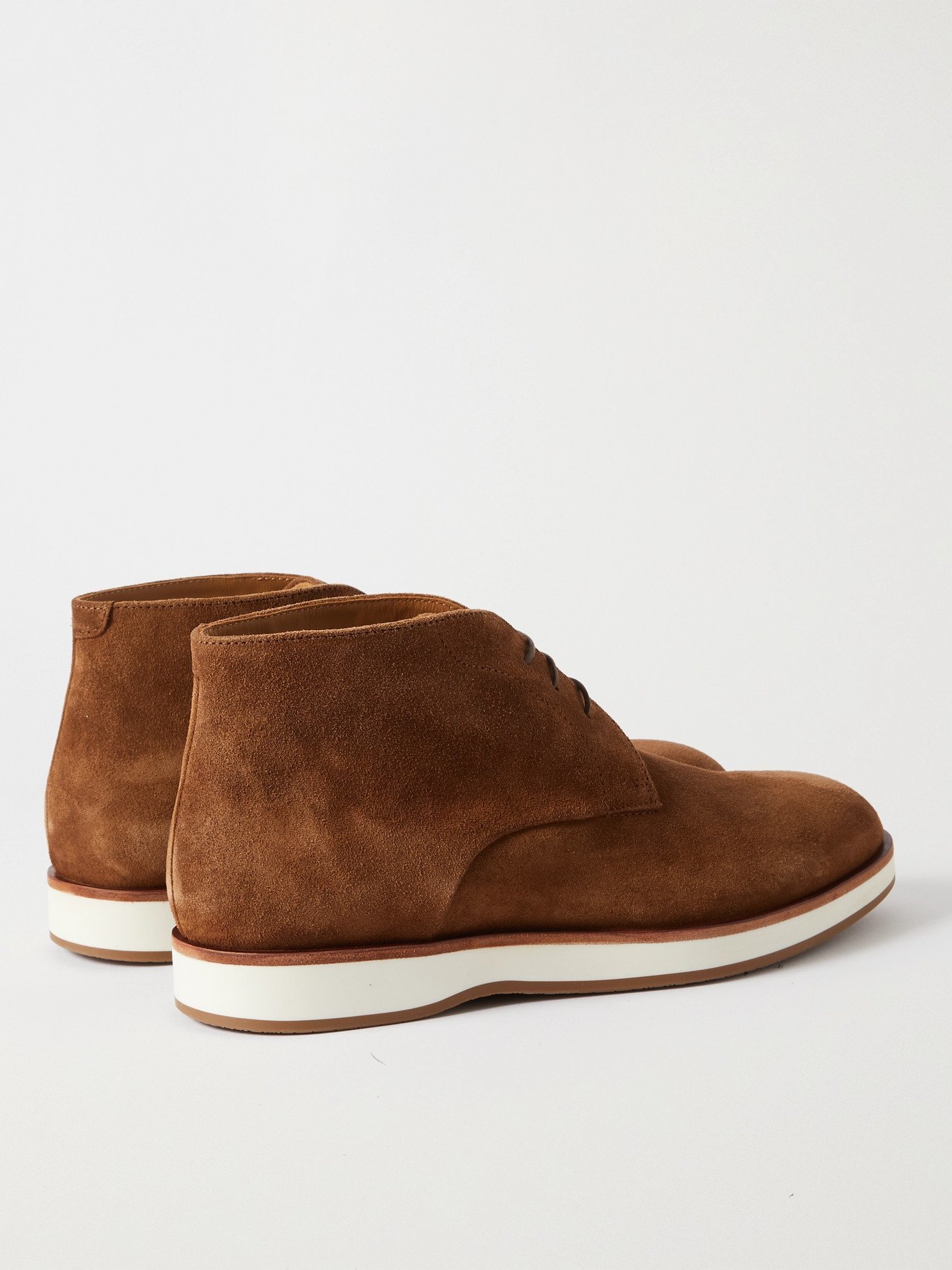 HUGO BOSS Suede Chukka Boots Brown Hugo Boss