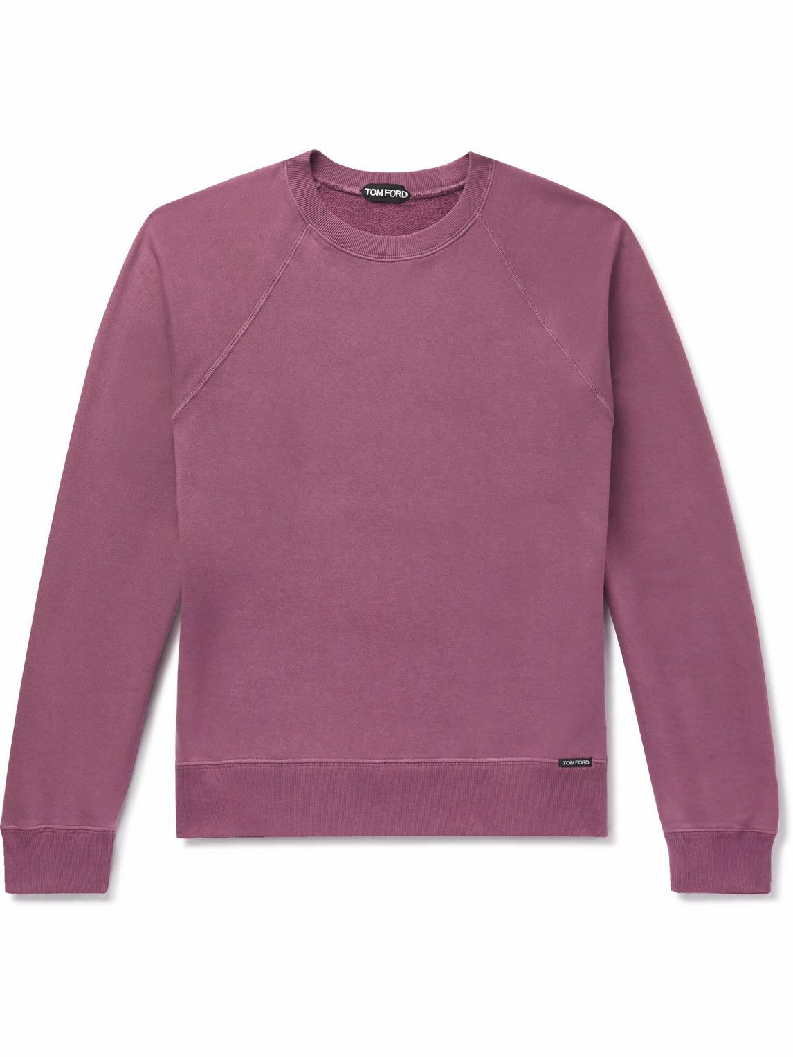 TOM FORD - Garment-Dyed Cotton-Jersey Sweatshirt - Pink TOM FORD