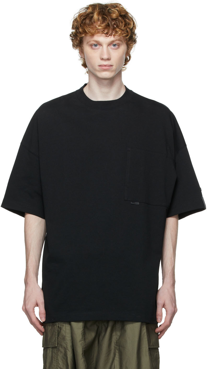 N.Hoolywood Black Pocket T-Shirt N.Hoolywood